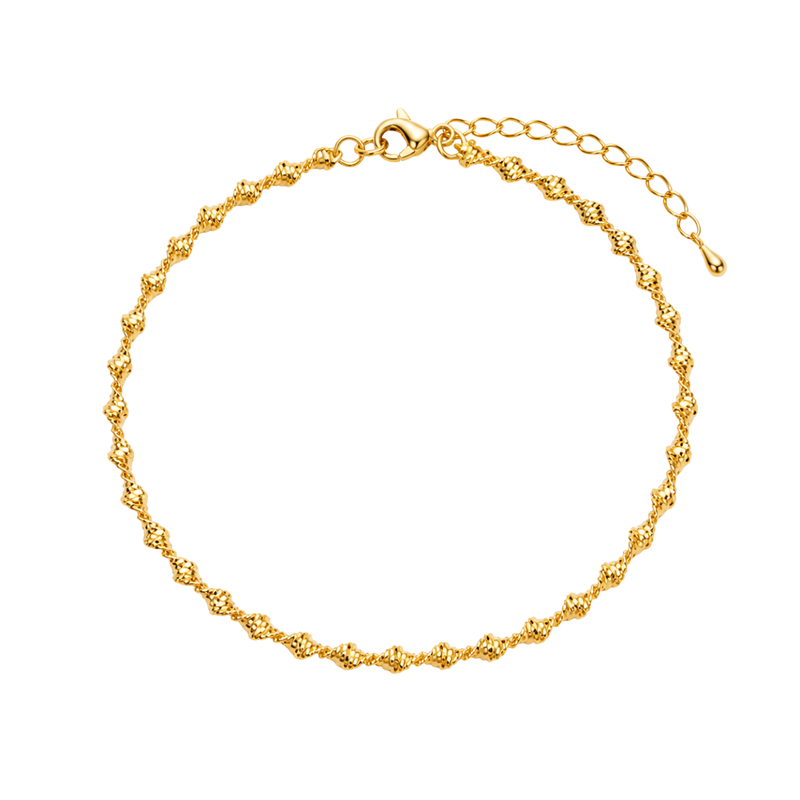 Pulseira torcida dourada